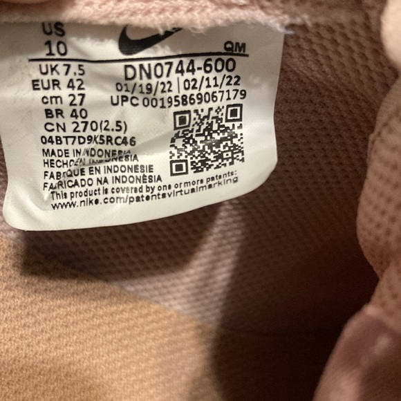 Nike Blazer Low Platform ESS Pink Oxford Summit/Rose Whisper Women’s Size 10 - Picture 9 of 9